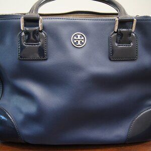 Tory Burch Robinson Double Zip Tote Saffiano Patent Leather Large Limited Editio